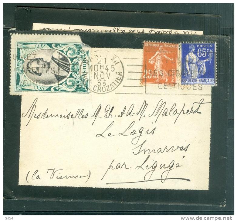 Vignette  Reine Astrid ( Defectueuse ) Sur LAC De Paris XII RUE CROZATIER EN 1938 - Mala34011 - Philatelic Fairs