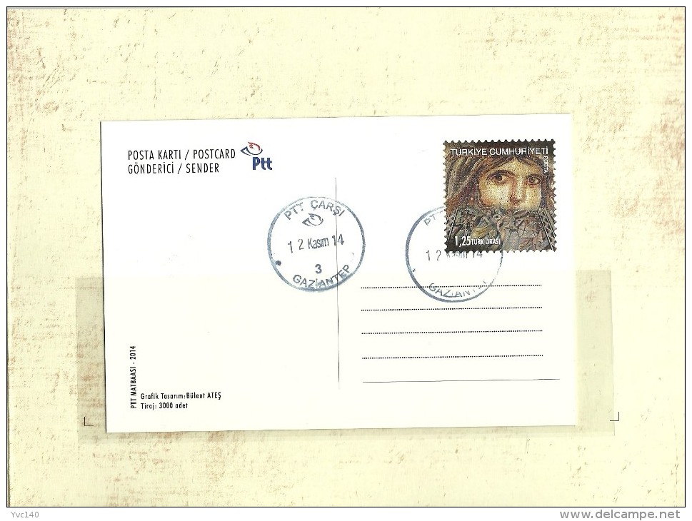 Turkey; 2014 "National Stamp Exhibition, Gaziantep" Special Portfolio - Postal Stationery