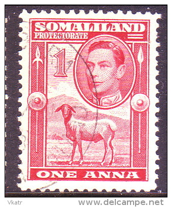 Somaliland Protectorate 1938 SG #94 1a VF Used Sheep - Somaliland (Protectorate ...-1959)