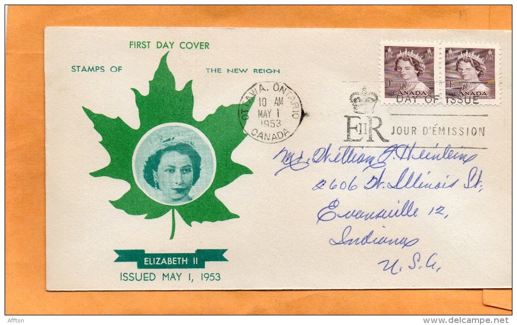Canada 1953 FDC - 1952-1960