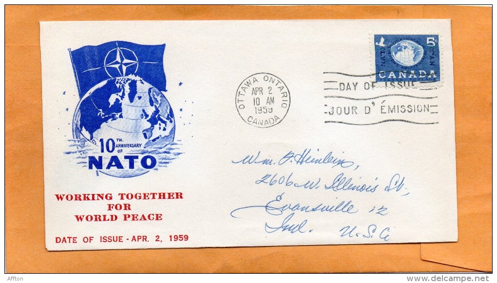 Canada 1959 FDC - 1952-1960