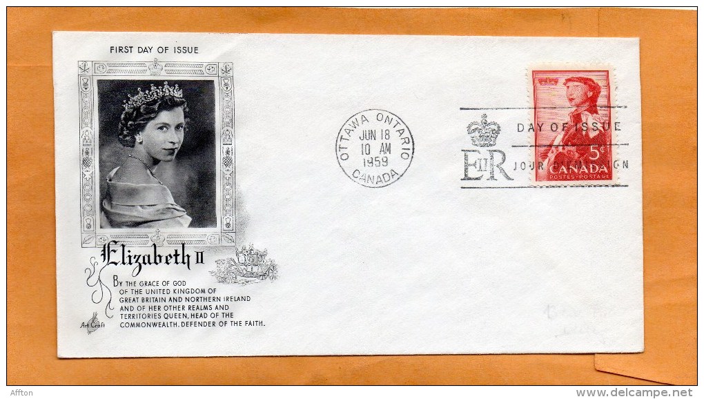 Canada 1959 FDC - 1952-1960