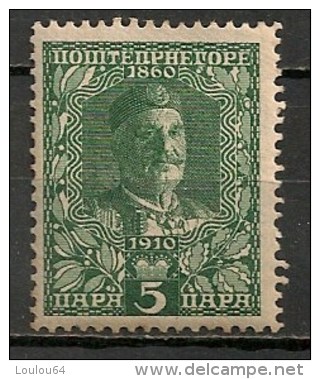 Timbres - Montenegro - 1910 - 5 P. - Montenegro