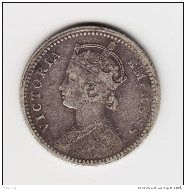 @Y@  British India 1/4 Rupee Victoria 1891 C ( 2780) - Inde