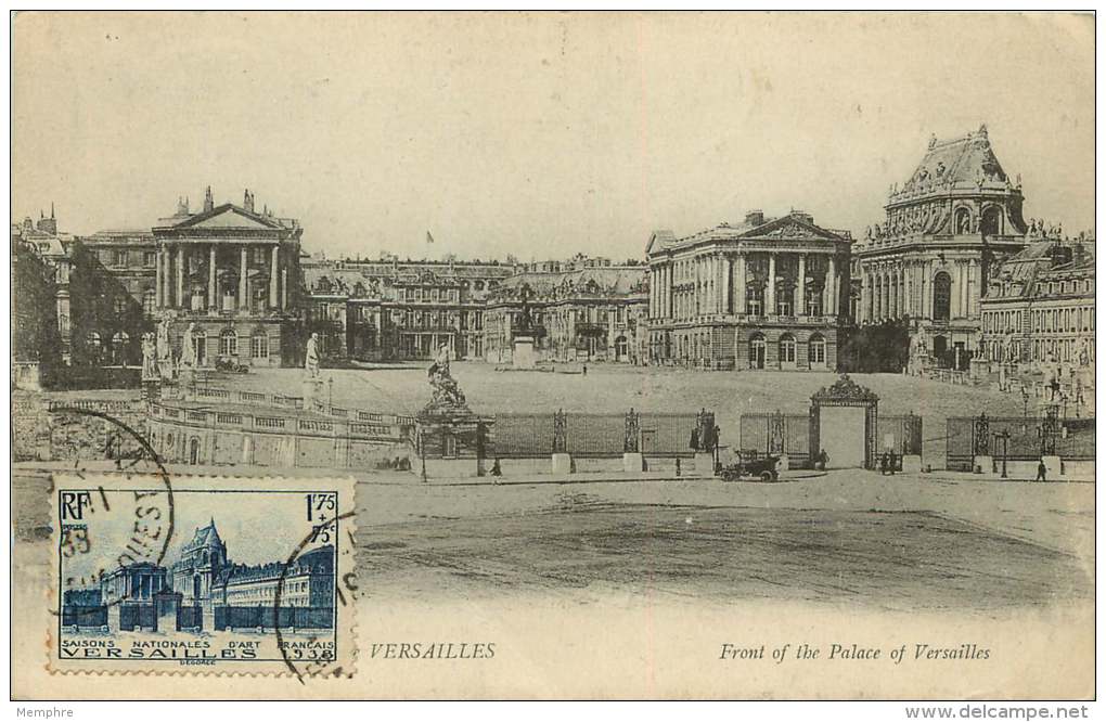 Château De Versailles  Yv 379  Oblitération Incomplète - 1930-1939