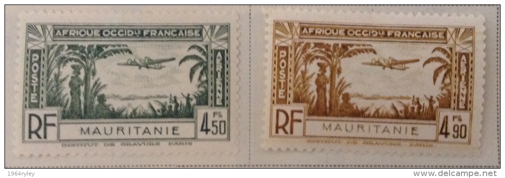 Mauritania MH* 1940 Yv PA1/5 - Andere & Zonder Classificatie