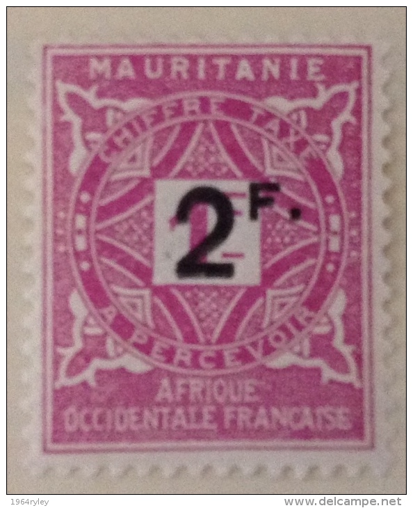 Mauritania MH* Yv Tax 25 - Other & Unclassified