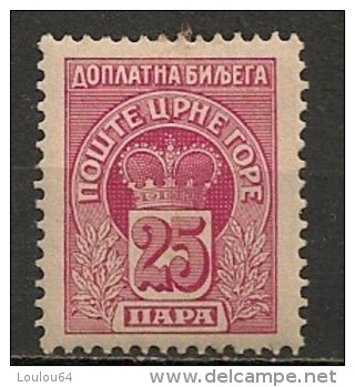 Timbres - Montenegro - Taxe - 25 P. - Montenegro