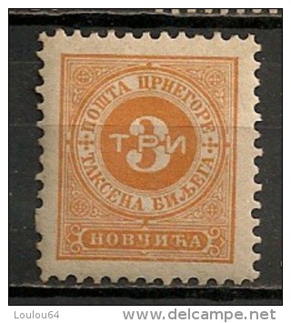 Timbres - Montenegro - Taxe - 1894 - 3 P. - Montenegro