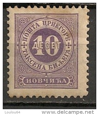 Timbres - Montenegro - Taxe - 1894 - 10 P. - Montenegro