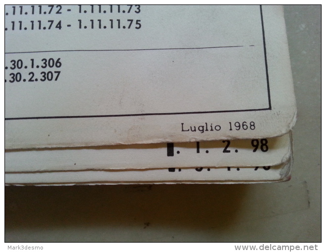 Dell'Orto Carburatori Catalogo 1 1968 Catalogo Ricambi Originale - Spare Parts Catalog -catalogue Pièces Détachées - Motoren