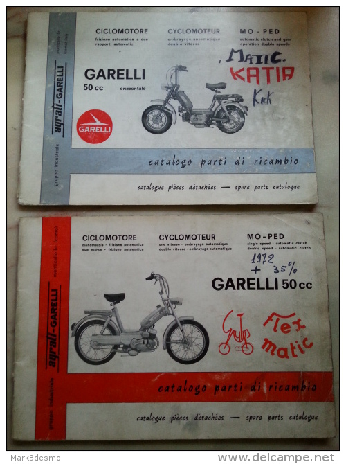 Garelli Katia 50 Gulp 50 Catalogo Ricambi Originale - Spare Parts Catalog -catalogue Pièces Détachées - Engines