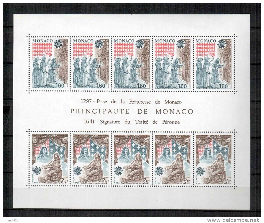 Monaco 1982 Block/souvenir Sheet EUROPA ** - 1982