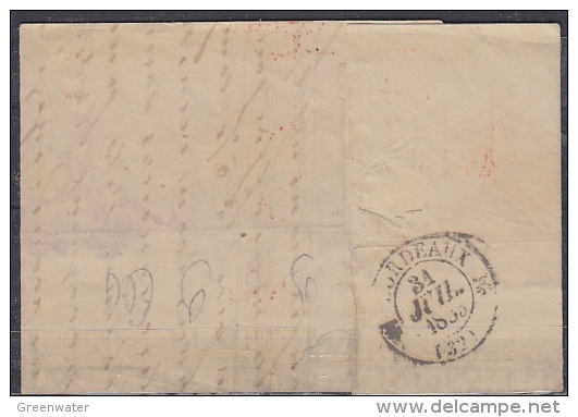 Belgie 1835 Brief Van Bruxelles Naar Bordeaux (par Valenciennes) (18945) - 1830-1849 (Belgique Indépendante)