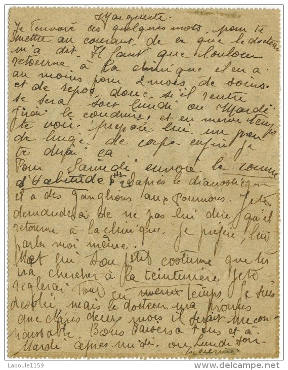 ENTIER POSTAL CARTE LETTRE PNEUMATIQUE TELEGRAPHE 2F + Pétain 1F Cachet Recommandé L'Hay Les Roses Paris  - 3 Scans - Neumáticos