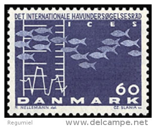 Dinamarca 0435 ** Foto Estandar. 1964 - Ongebruikt