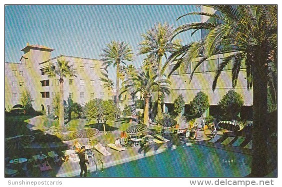 Swimming Pool And Patio At Hotel Westward Ho Phoenix Arizona 1960 - Phoenix