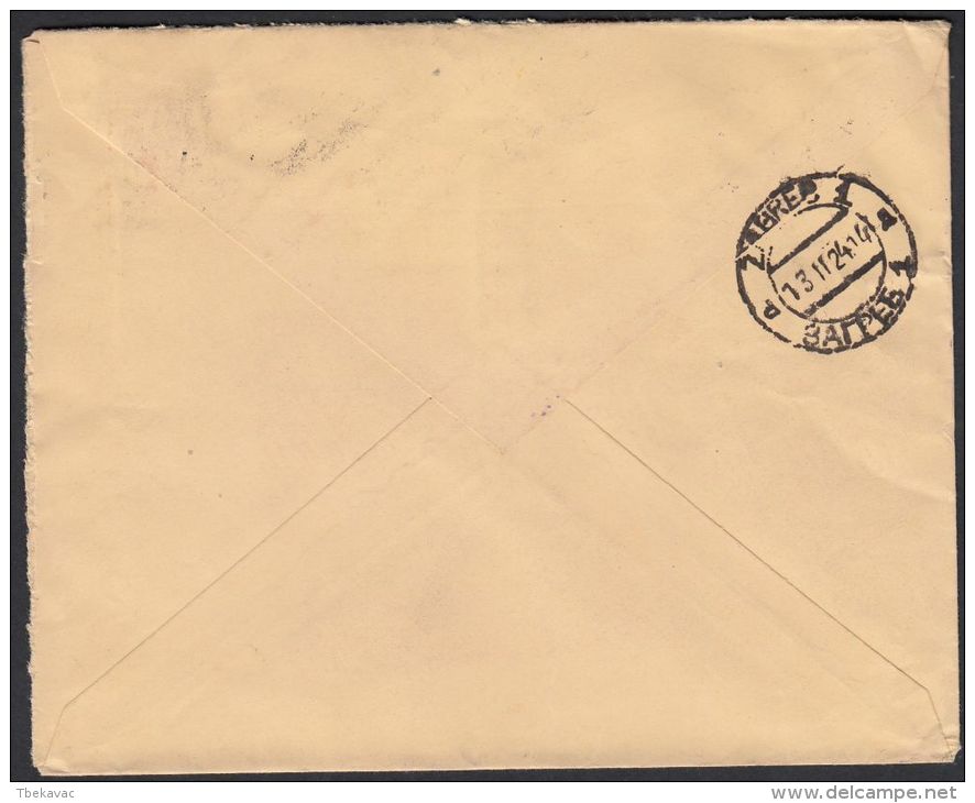 Italy 1924, Cover Milano To Zagreb W./ Postmark Milano - Marcofilía