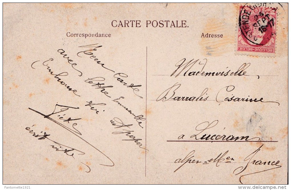 CLAMOTTE CLUB DE BELGIQUE PHILANTROPIE  1906. RARE (SA) - Collections & Lots