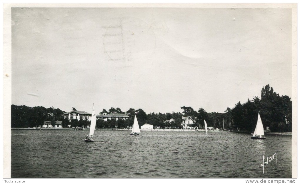 CPSM 40  HOSSEGOR VOILIERS SUR LE LAC 1951 - Hossegor