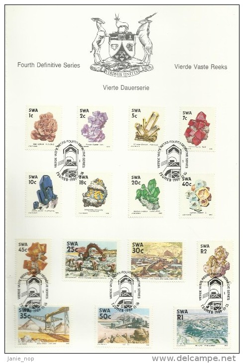 South Africa 1989 Minerals FDC - Other & Unclassified