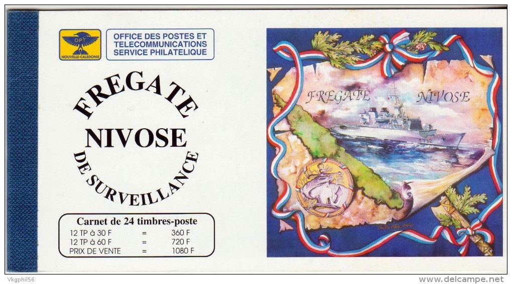 Nouvelle-Calédonie 1994 - Neufs  Luxe ** - Yvert Carnet C668 - Frégate Nivose - Complet 4 Planches De 6 Timbres. - Carnets