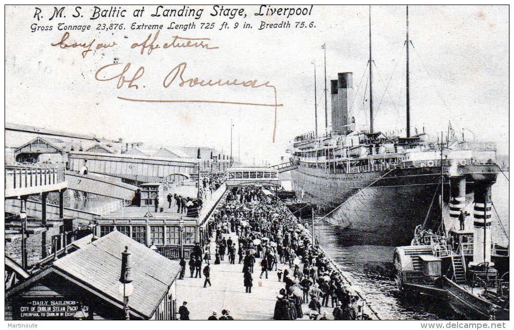 - CPA - LIVERPOOL - R.M.S. - Baltic At Landing Stage 792 - Autres & Non Classés