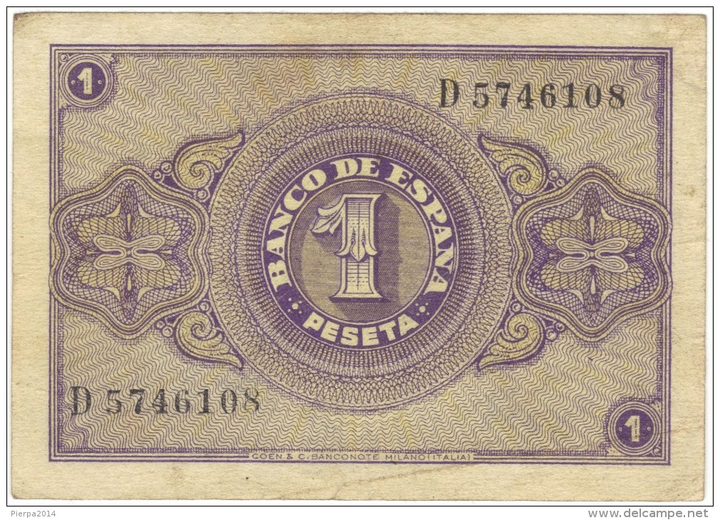 1 PTA DEL 30 DE ABRIL 1938 - 1-2 Pesetas