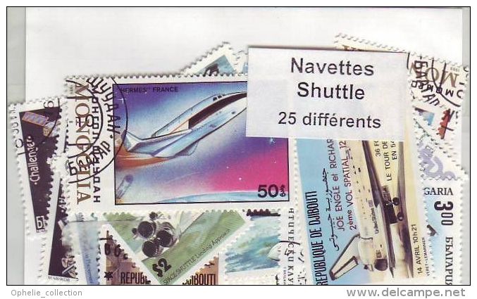 Navette - 25 Timbres Differents Tous Pays Oblitérés - Sammlungen