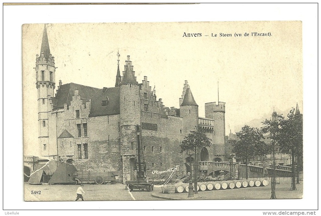 Anvers : Le Steen, Vu De L'Escaut - Antwerpen