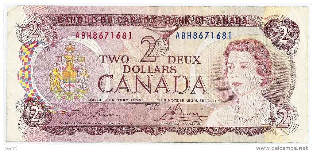 Canada - 2 Dolares - Ottawa 1974 - Canada