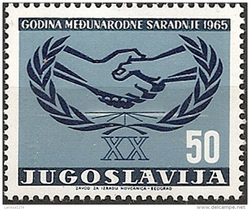 YUGOSLAVIA 1965 International Co-operation Year MNH - Unused Stamps