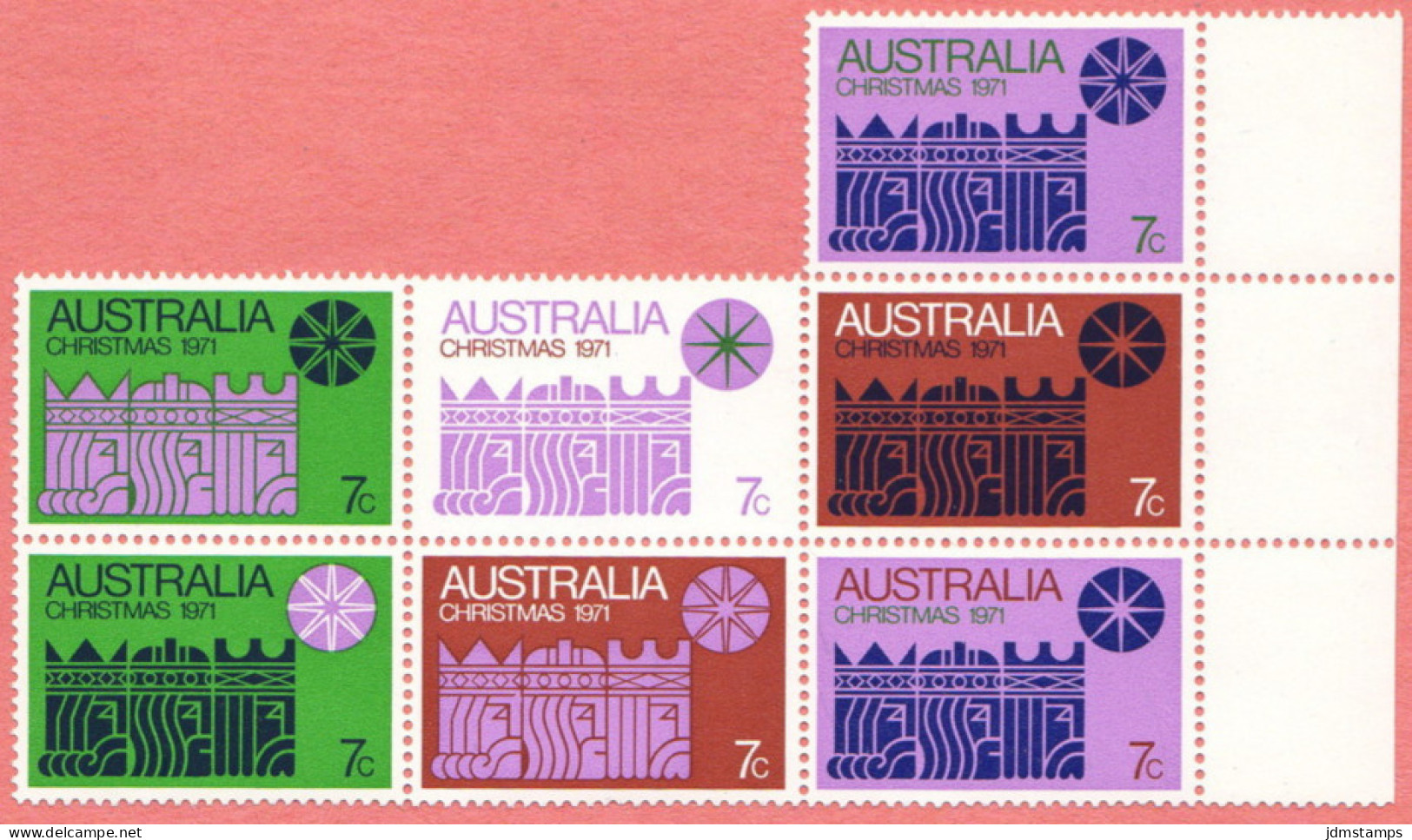 AUS SC #508 MNH B7  1971 Christmas CV $45.00 - Mint Stamps