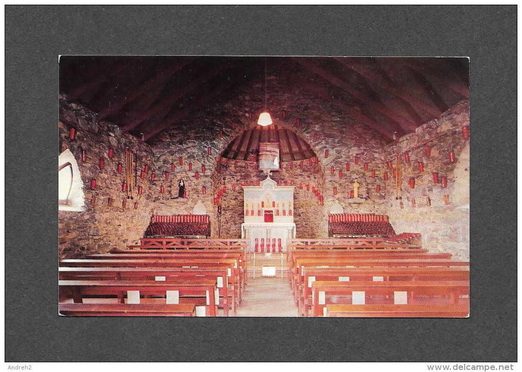 QUÉBEC - SHERBROOKE - INTÉRIEUR DE LA CHAPELLE DE PIERRES - SANCTUAIRE DE SACRÉ COEUR -  - BEAUVOIR SHERBROOKE - Sherbrooke