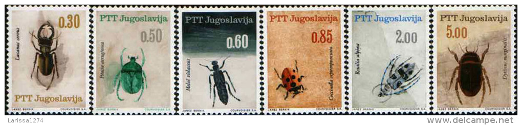 YUGOSLAVIA 1966 Insects Set MNH - Neufs