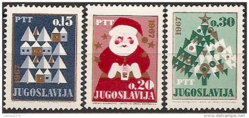 YUGOSLAVIA 1966 New Year (changed Colours) Set MNH - Unused Stamps
