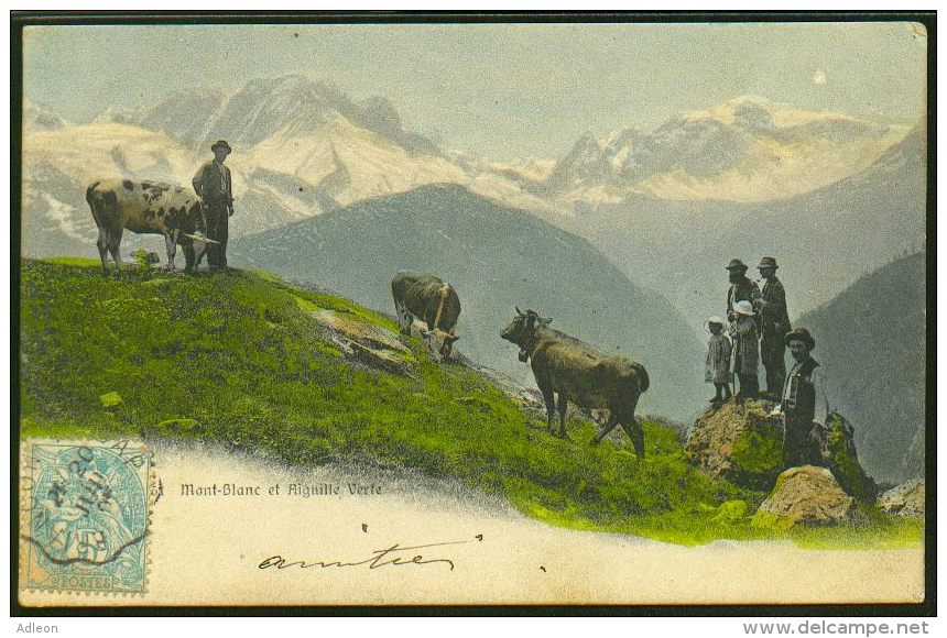 Mont-Blanc Et Aiguille Verte - Autres & Non Classés