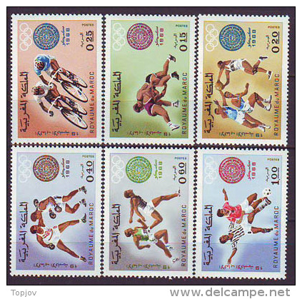 MAROCO   - SPORT - CYCLING - FOOTBALL - BASKET - BOXING - WRESTLING -  **MNH - 1968 - Ciclismo