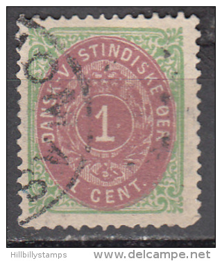 Danish West Indies   Scott No   5b   Used     Year 1874 - Denmark (West Indies)