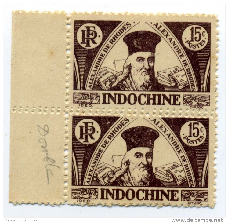 Indochine Indochina Vietnam Viet Nam MNH ERROR / VARIETY Stamps : Alexandre De Rhodes - Ongebruikt