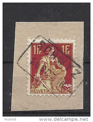 1 CHF Vollstempel Bahnstempel SCHWYZ - Oblitérés