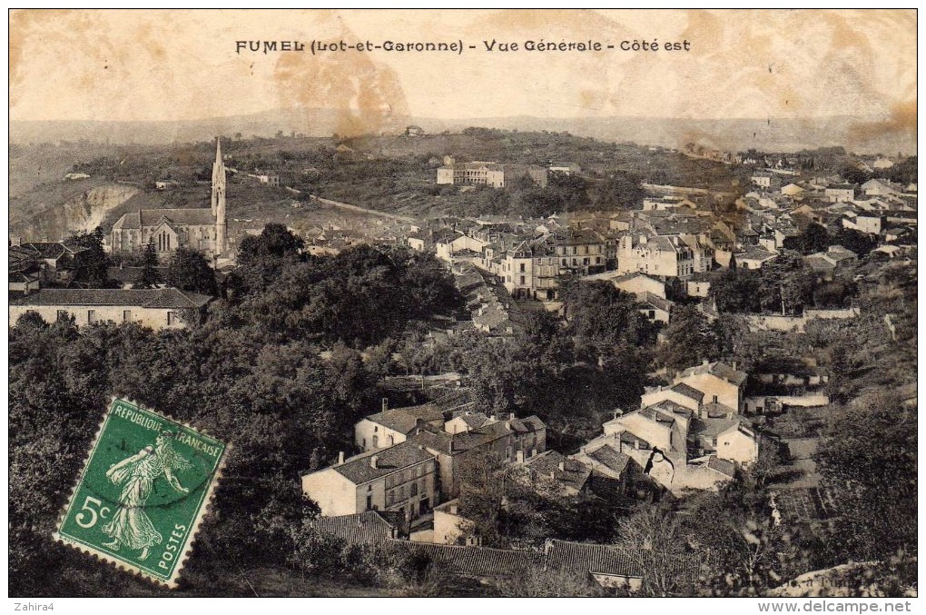 Fumel (Lot Et Garonne)  - Vue Générale - Côté Est - Fumel