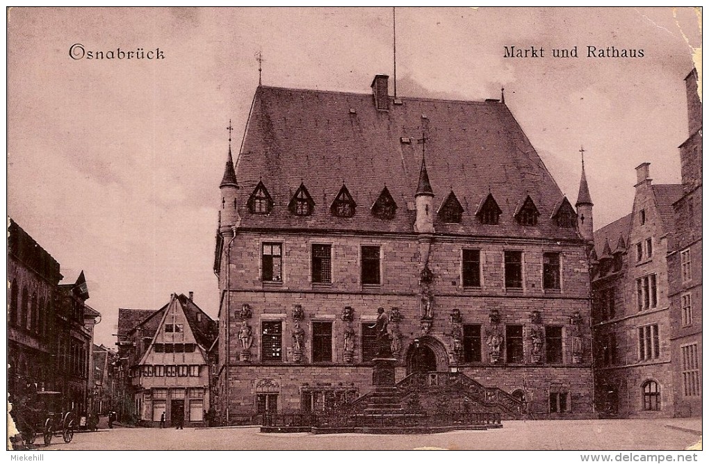 ALLEMAGNE-OSNABRUCK-MARKT UND RATHAUS - Osnabrueck