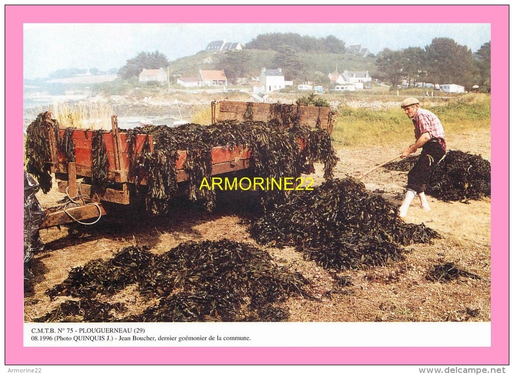 CPM   PLOUGUERNEAU  JEAN BOUCHER  DERNIER GOUEMONIER DE LA COMMUNE - Plouguerneau