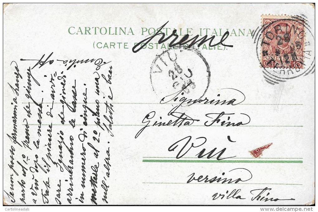 [DC5126] CARTOLINA - FERDINANDO - Viaggiata 1905 - Old Postcard - Da Identificare