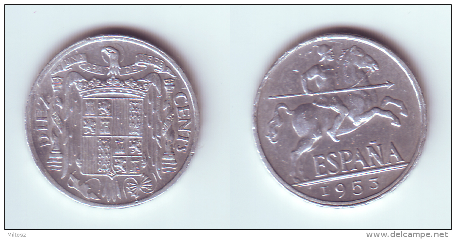 Spain 10 Centimos 1953 - 10 Céntimos