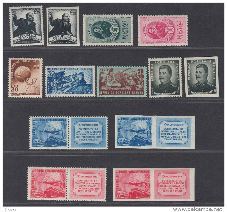 Romania 1949 - Lot Mint Never Hinged ** - Nuevos