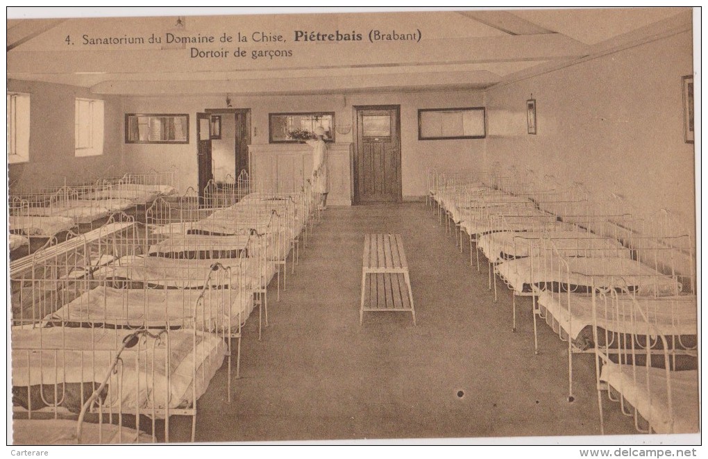 Cpa,belgique,domaine De La Chise,piétrebais ,(sanatorium),dortoir De Garçon - Organismos Europeos