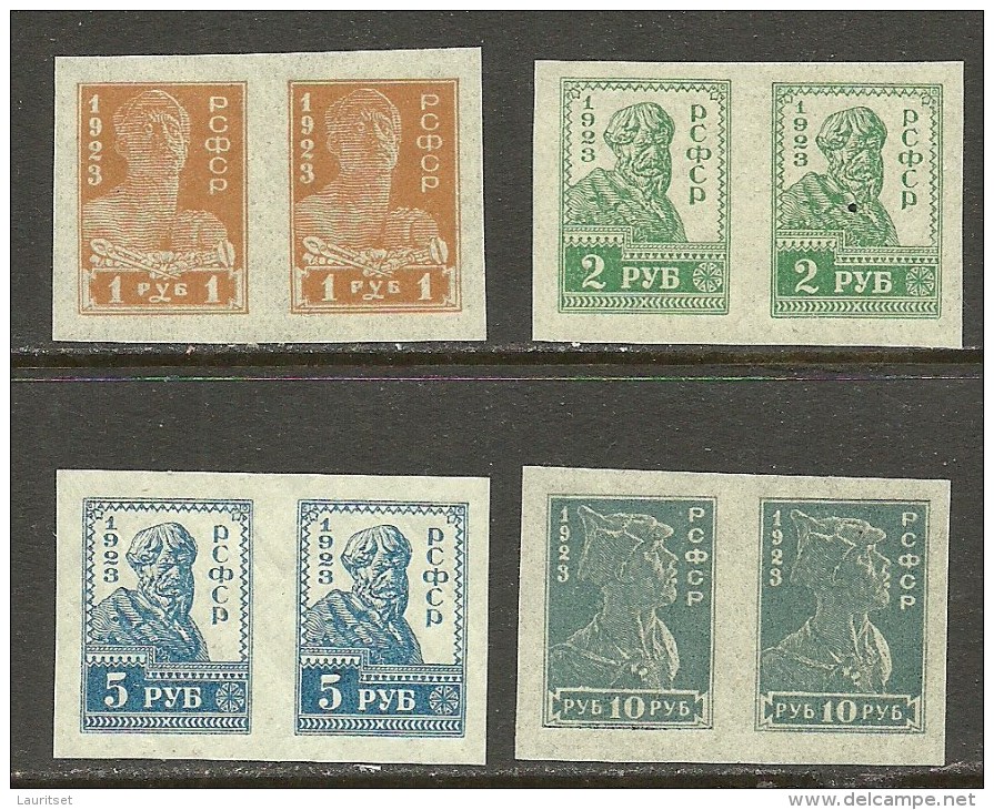 RUSSLAND RUSSIA 1923 Michel 217 B + 218 B Etc MNH - Unused Stamps