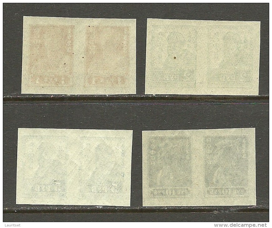 RUSSLAND RUSSIA 1923 Michel 217 B + 218 B Etc MNH - Unused Stamps
